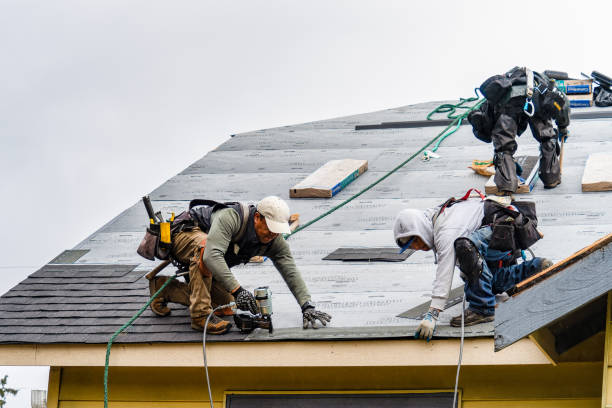 Professional Roof Inspection technician working in New Salem, MA